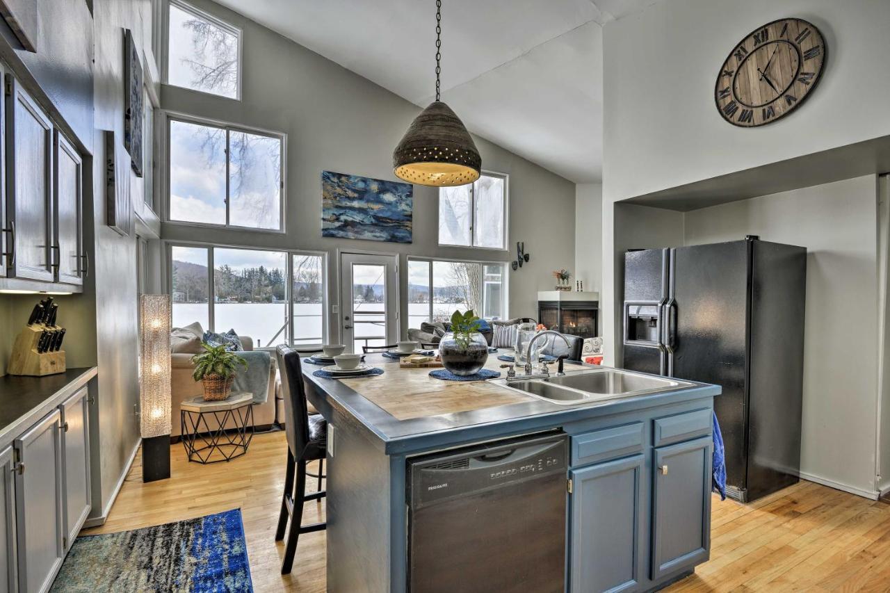 Waterfront Deruyter Home With Private Dock! New Woodstock 外观 照片