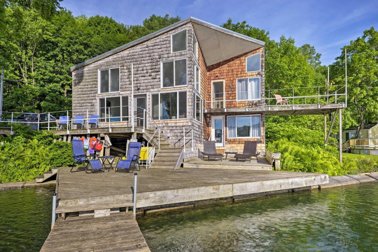 Waterfront Deruyter Home With Private Dock! New Woodstock 外观 照片